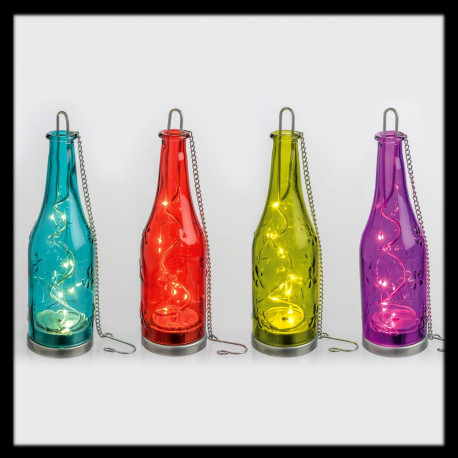 Bottiglia vetro colorata 10 MICROLED