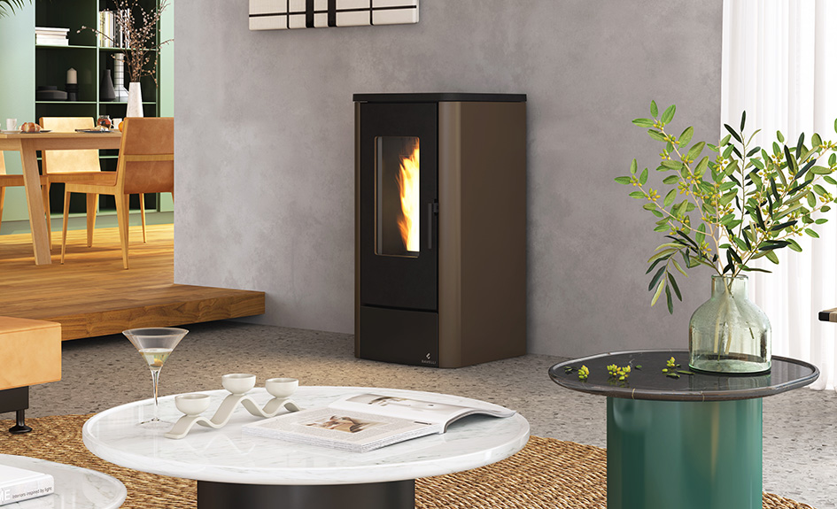 EASY 12 C 5* Bronze Ducted Stove Ravelli