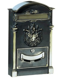 Mail box RESIDENCE in BRASS ANTIQUE Alubox