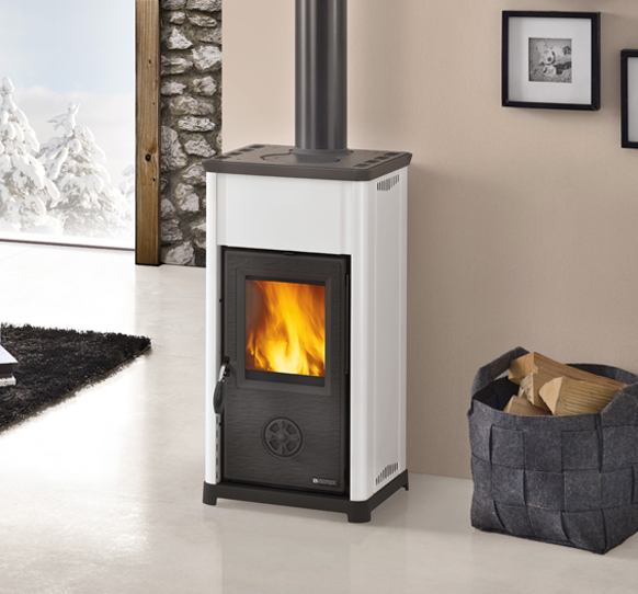 Wood stove TEA 5.0 White Nordica